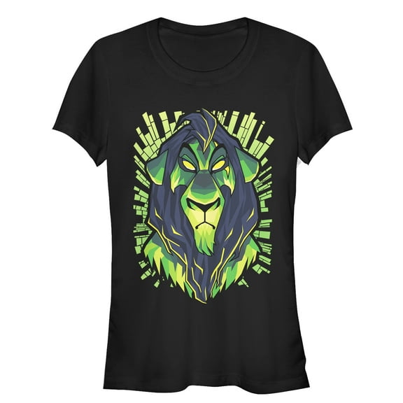 Junior's Lion King Evil Scar  Graphic Tee Black 2X Large