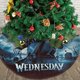 thumbnail image 3 of Falda para árbol de Navidad de Wednesday Addams, suave y divertida, decoración navideña de granja con cuello para árbol de Navidad de 36", 3 of 4