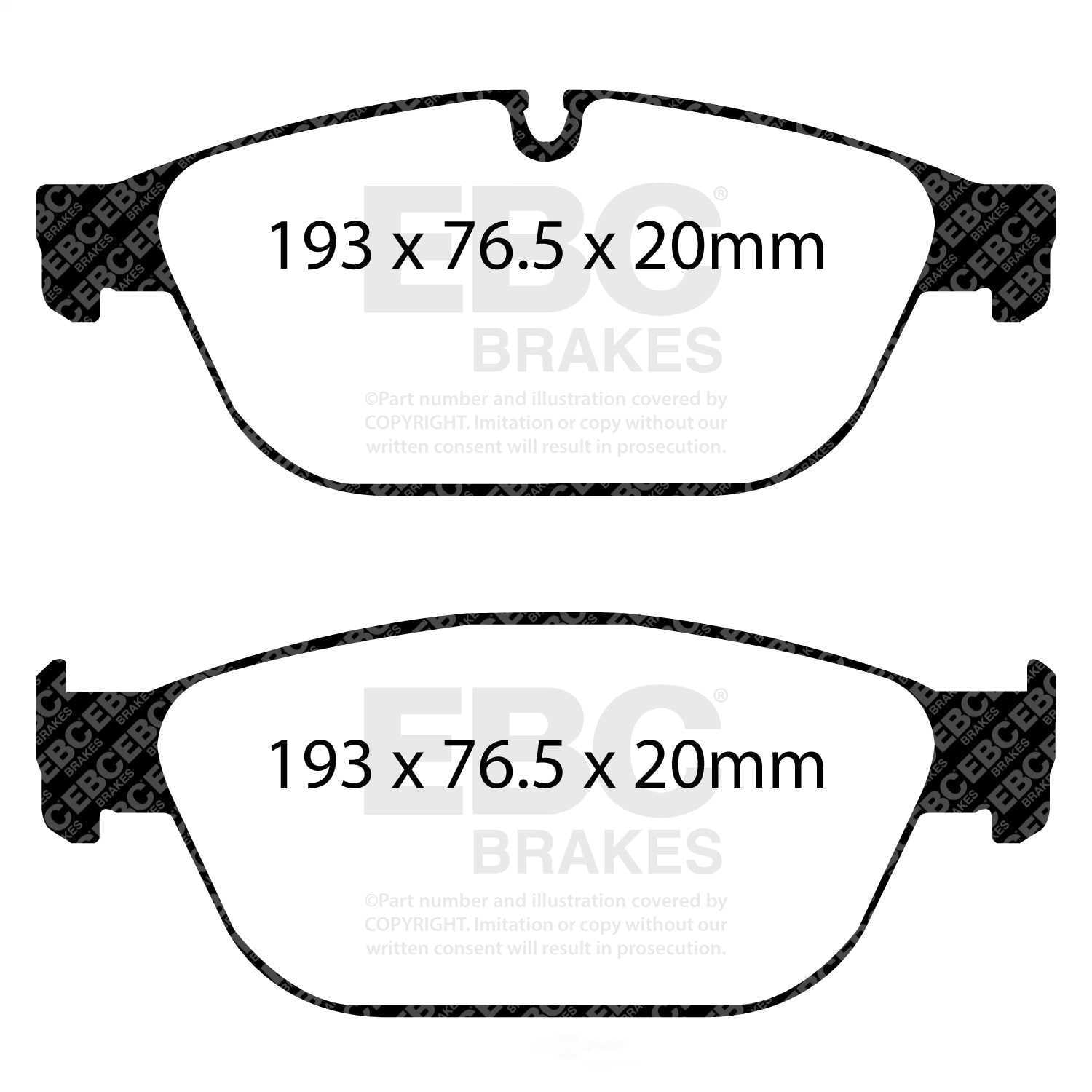 EBC Brakes Redstuff Premium Fast Street Pad For All Engine Sizes Fits select: 2014-2018 AUDI SQ5, 2011-2018 AUDI A8