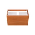 thumbnail image 5 of Wall Mount Vanity Cabinet (Sink not included), Cherry Walnut, Melamine Wood , Hotel Bedroom Bathroom, Modern Contemporary HB34271, 5 of 9