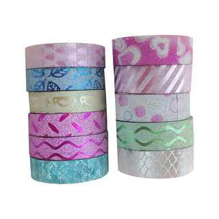 LANNEY Colored Tape for Crafts Rainbow Paper Masking Tapes, 8