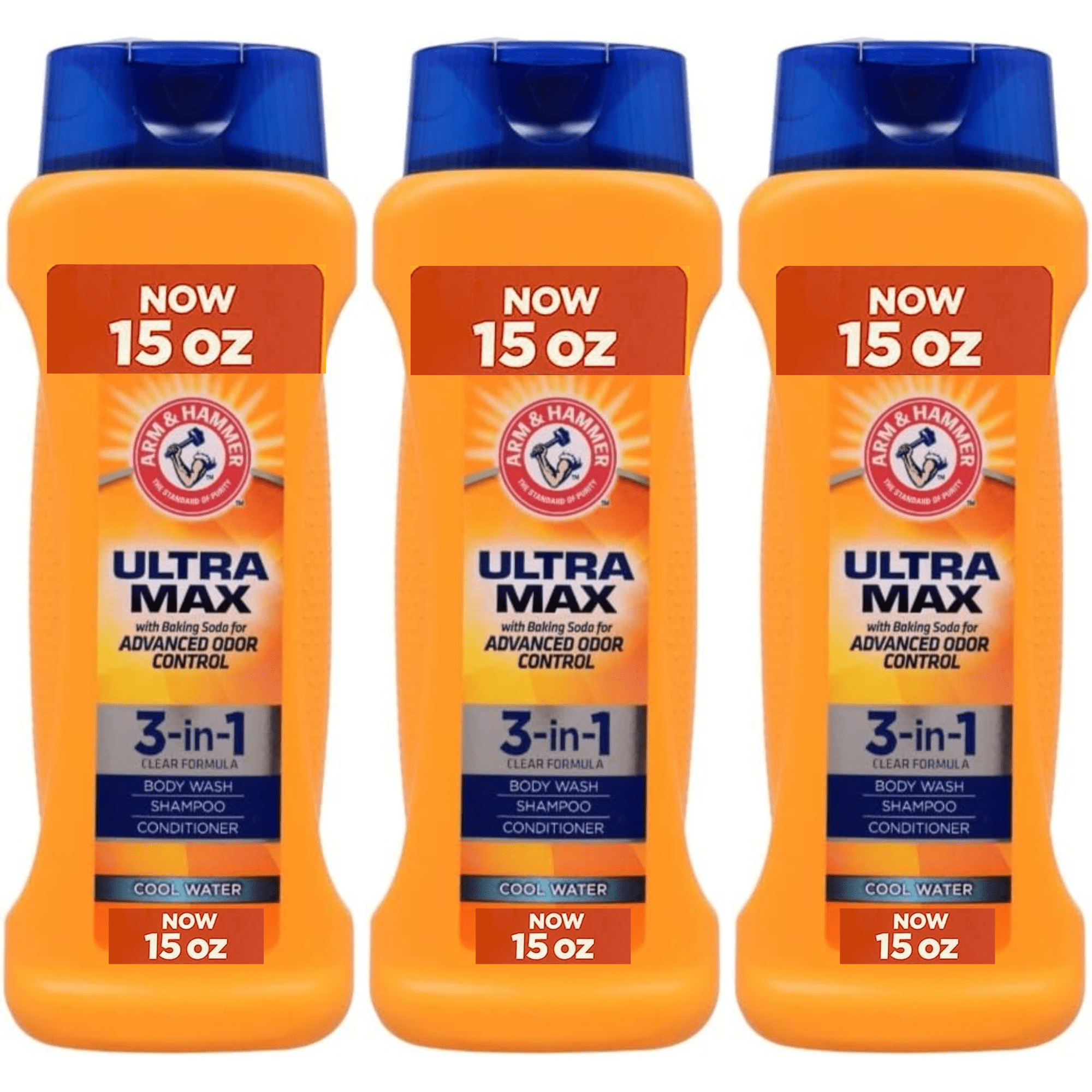 Arm & Hammer 3in1 Body Wash, Shampoo, and Conditioner (COOL WATER