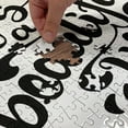 thumbnail image 4 of Ambesonne Inspirational Jigsaw Puzzle Durable Cardboard, Positive Life, 1000 pcs, Black and White, 4 of 5