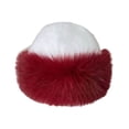 thumbnail image 4 of XIAOCHA Women's Plush Fall‑Winter Bucket Hat，Solid Warm Hats，City Party Headwear,Wine, 4 of 5