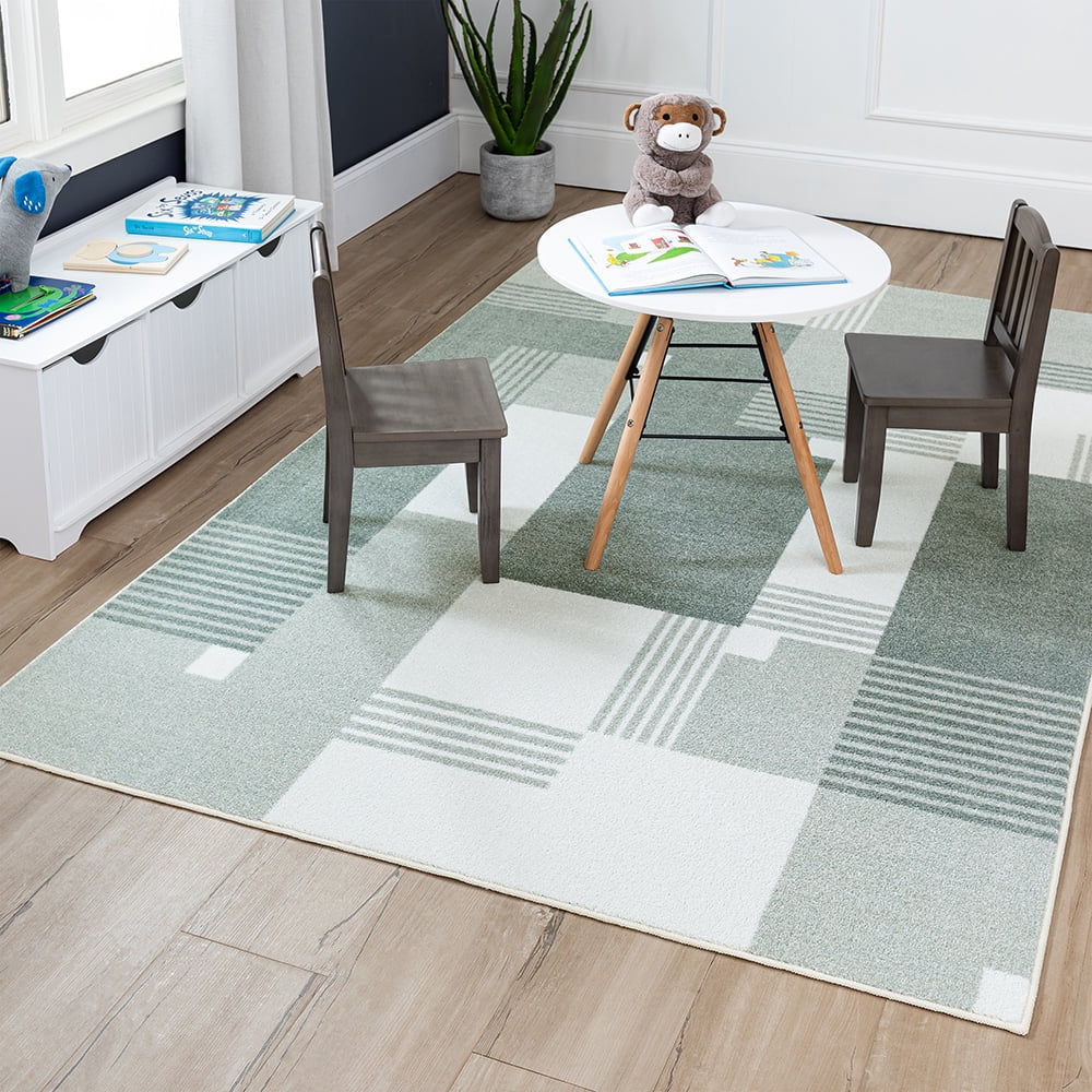 Mohawk Home Alliance Indoor Geometric Area Rug, Light Grey, 7' 6" x 10'