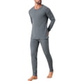 thumbnail image 4 of Men's 2-piece Long Underwear Set Base Layer Top and Bottom S Dark Gray, 4 of 5