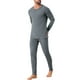 thumbnail image 4 of Conjunto de ropa interior larga de 2 piezas para hombres, capa base superior e inferior M gris oscuro, 4 of 5