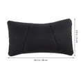 thumbnail image 4 of WEAVILUX Black PU Car Waist Pillow with Breathable Neck Support Cushion for Comfortable Driving and Rest, 4 of 5