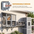 thumbnail image 6 of PawHut Catio Outdoor Cat Enclosure Window Box Outdoor Cat House with Waterproof Roof 39.4"L Gray, 6 of 9