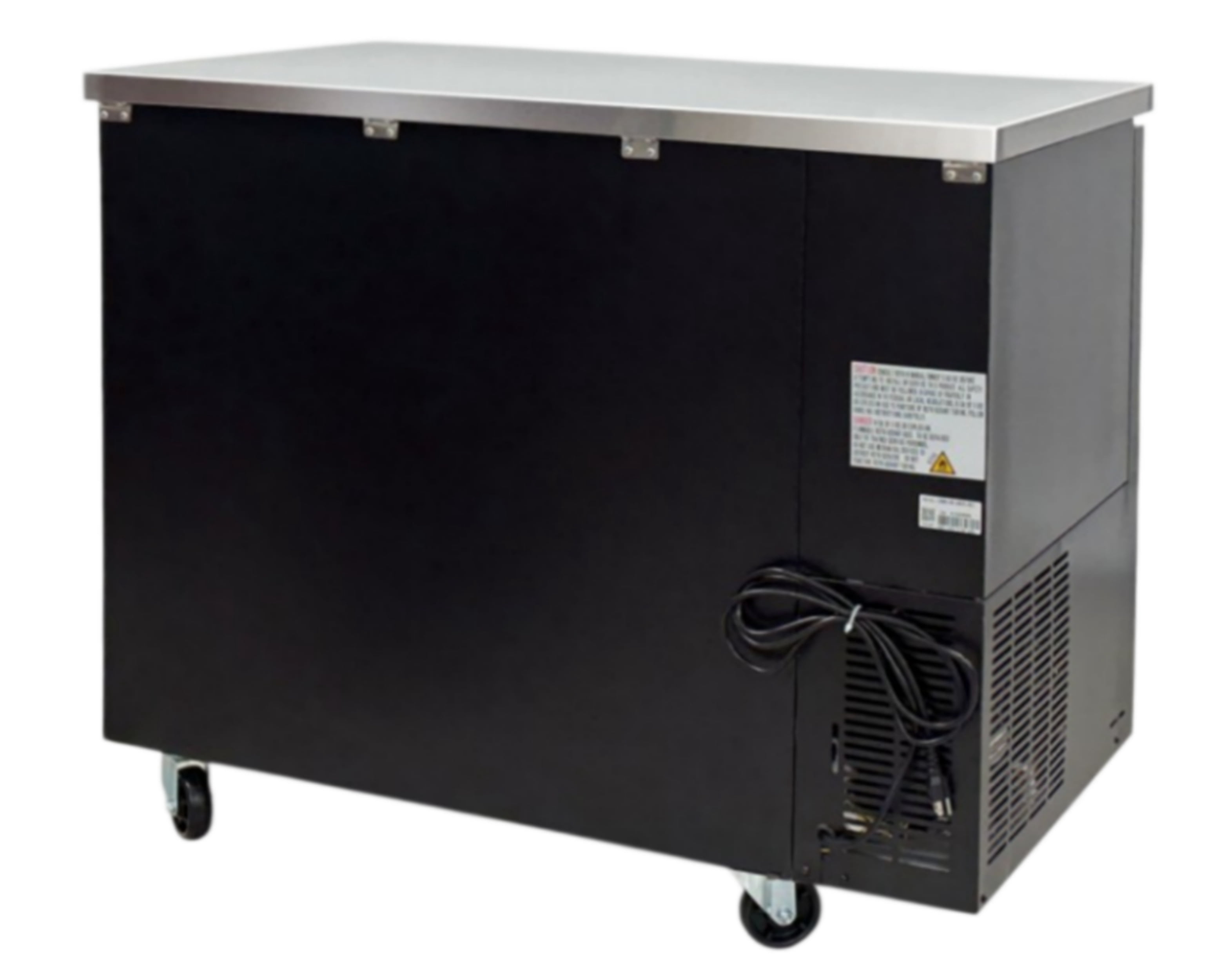 Cooler Depot NSF 48" Black Glass Door Back Bar Beer Cooler, 11.23 cu ft, Digital Display
