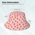 thumbnail image 3 of Fotbe Strawberry Sombrero Tipo Pescador con Estampado – Sombrero de Sol de Algodón de Moda para Playa, Golf, Pesca, 3 of 6