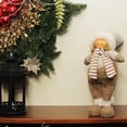 thumbnail image 3 of 12" Decorative Champagne Boy in Pants Christmas Table Top Figure, 3 of 4