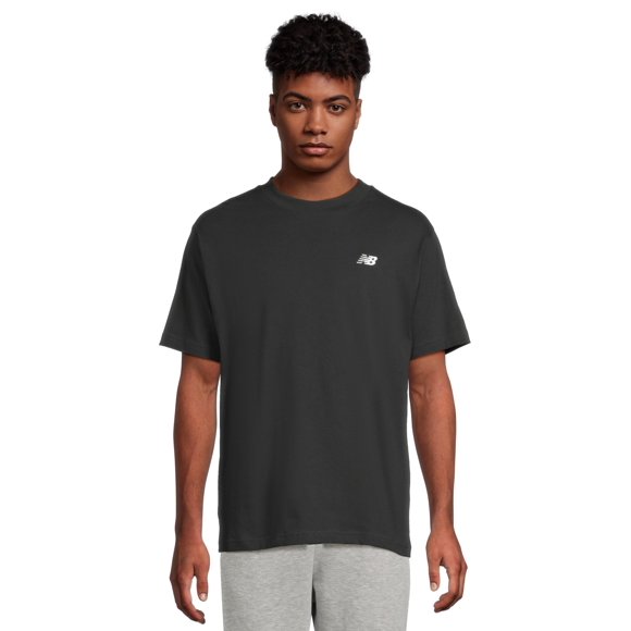 Camiseta New Balance talla extra grande negra de algodón