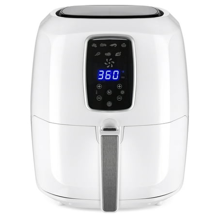 Best Choice Products 5.5qt 7-in-1 Electric Digital Family Sized Air Fryer Kitchen Appliance w/ LCD Screen, Non-Stick Coating, Temp Control, Timer, Removable Fryer Basket - (Best Mid Range Kitchen Appliances 2019)