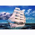 thumbnail image 1 of Sailing Ship - 5D DIY Round Drill Diamond Painting (Canvas, 1 of 3