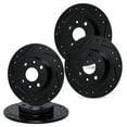 thumbnail image 1 of R1 Concepts Drilled and Slotted Black Disc Brake Rotor Set WHPN2-76055, 1 of 1