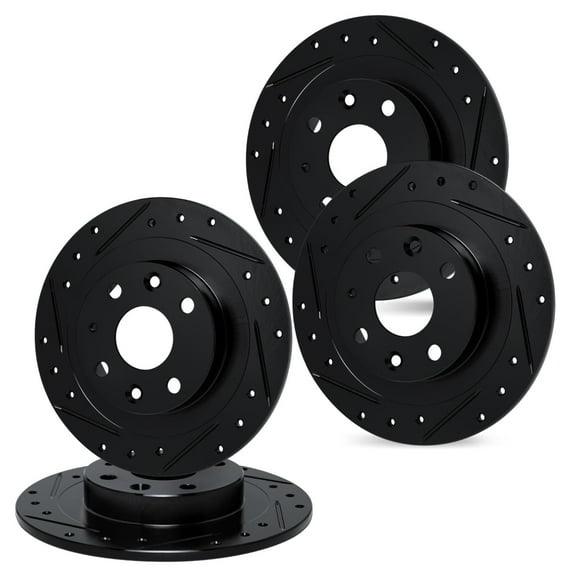 R1 Concepts Whpn2 67022 R1 Concepts Brake Rotor D/S Black Fits select: 1981 DATSUN 200SX