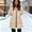 Beige, variant on Sevevn Women's Puffer Vest Zip Up Mid‑Length Quilted Sleeveless Hooded Puffer Coat Fall Winter Outerwear Beige S