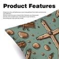 thumbnail image 2 of Throw Covers Pillows with Unique Patterns - Set of 2 Decorative Pillow Inserts in 16x16, 18x18, 20x20 Inches for Home Decor and More, 2 of 6