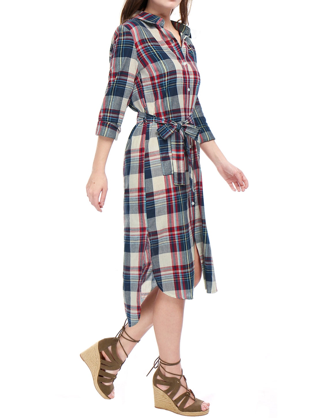 bee midi shirt dress