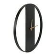 thumbnail image 5 of Kate and Laurel Ladd Modern Glam Numberless Round Wall Clock, 24 Inch Diameter, Black and Gold, Decorative Round Metal and Wood Clock for Living Room Decor, 5 of 10