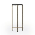 thumbnail image 3 of Nigella Black Granite Cross Legs Side Table, 3 of 7