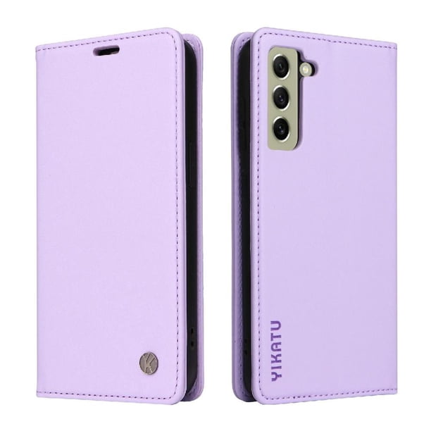 Funda para Samsung Galaxy S21 FE Estuche de Cuero PU Tipo Cartera con Ranuras para Tarjetas y Cierre Magnético