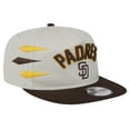 thumbnail image 3 of Men's New Era Cream San Diego Padres Iron Golfer Snapback Hat, 3 of 6