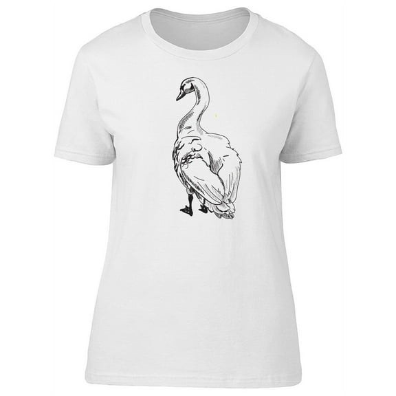 Cool Swan Sketch Tee Women's -Image by Shutterstock
