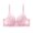 Pink, variant on Gyexs Fashionable Women Lace Gathered Bra Adjustable Thin Cup Underwear Comfortable Support Sports Bras for Women, Pink, Size 100C