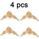 thumbnail image 2 of Tallas clásicas de madera en forma de rosa, decoraciones para muebles sin pintar, apliques ecológicos de madera de caucho duradero con patrones 3D para proyectos creativos de bricolaje, 2 of 5