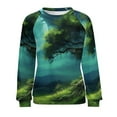 thumbnail image 7 of Landscape Butterfly Womens Oversized Sweatshirts Hoodies Crewneck Casual Tops Comfy FallWinter Clothes 2024, 7 of 7