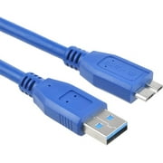 Guy-Tech USB 3.0 Cable Laptop PC Data Sync Cord Compatible with LaCie 9000464U 2TB Fuel USB3.0 Wireless Storage Drive