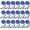 Dark Blue With White, variant on NCQ 18 Pieces Graduation Honor Cords Rayon Braided Honor Ropes Bulk with Tassel for Students Bachelor Master Doctoral Gown Graduation Decor (Pruple with White)