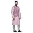 thumbnail image 2 of Atasi Indian Traditional Kurta Churidar Pajama Set With Nehru Jacket For Men, 2 of 3