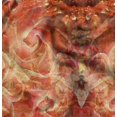 thumbnail image 1 of Soimoi Red Crepe Silk Fabric Clover Floral Print Sewing Fabric Yard 42 Inch Wide, 1 of 6
