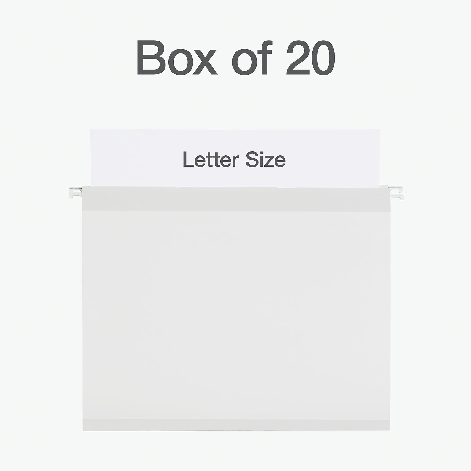 Pendaflex Standard Reinforced Hanging File Folder 6-Tab Letter White 20/Box (1006985)