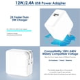 thumbnail image 4 of Cargador StinkLight para iPad, 12 W, USB de pared, con cable de 6.6 pies, 4 of 6