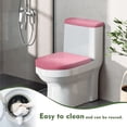 thumbnail image 5 of HELLHERO Pink Gradient Toilet Seat Lid Cover & Bathroom Toilet Lid Cover with Stretch Elastic Fabric for Non-Slip, Easy to Install, 5 of 8