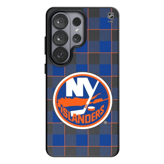 Keyscaper New York Islanders Plaid Galaxy Magnetic Bump Case