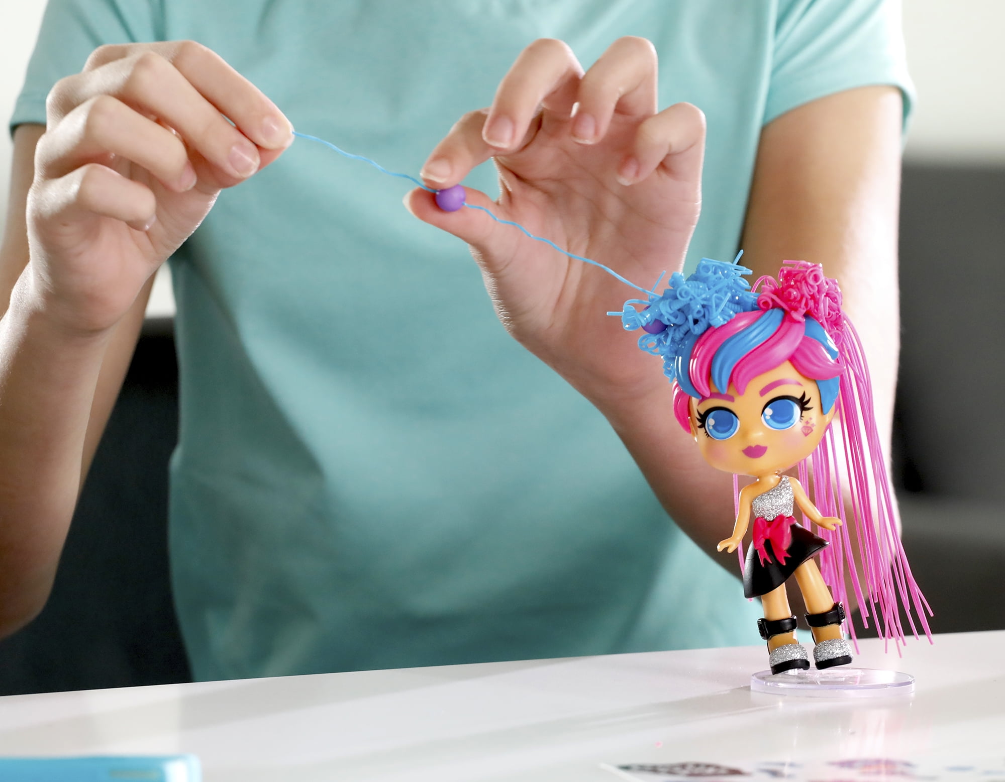 CurliGirls Milli, the Fashionista & Vogue, her cat - Deluxe Hairstyling Doll with MagiCurl Hair - Style Again and Again - Ages 3+