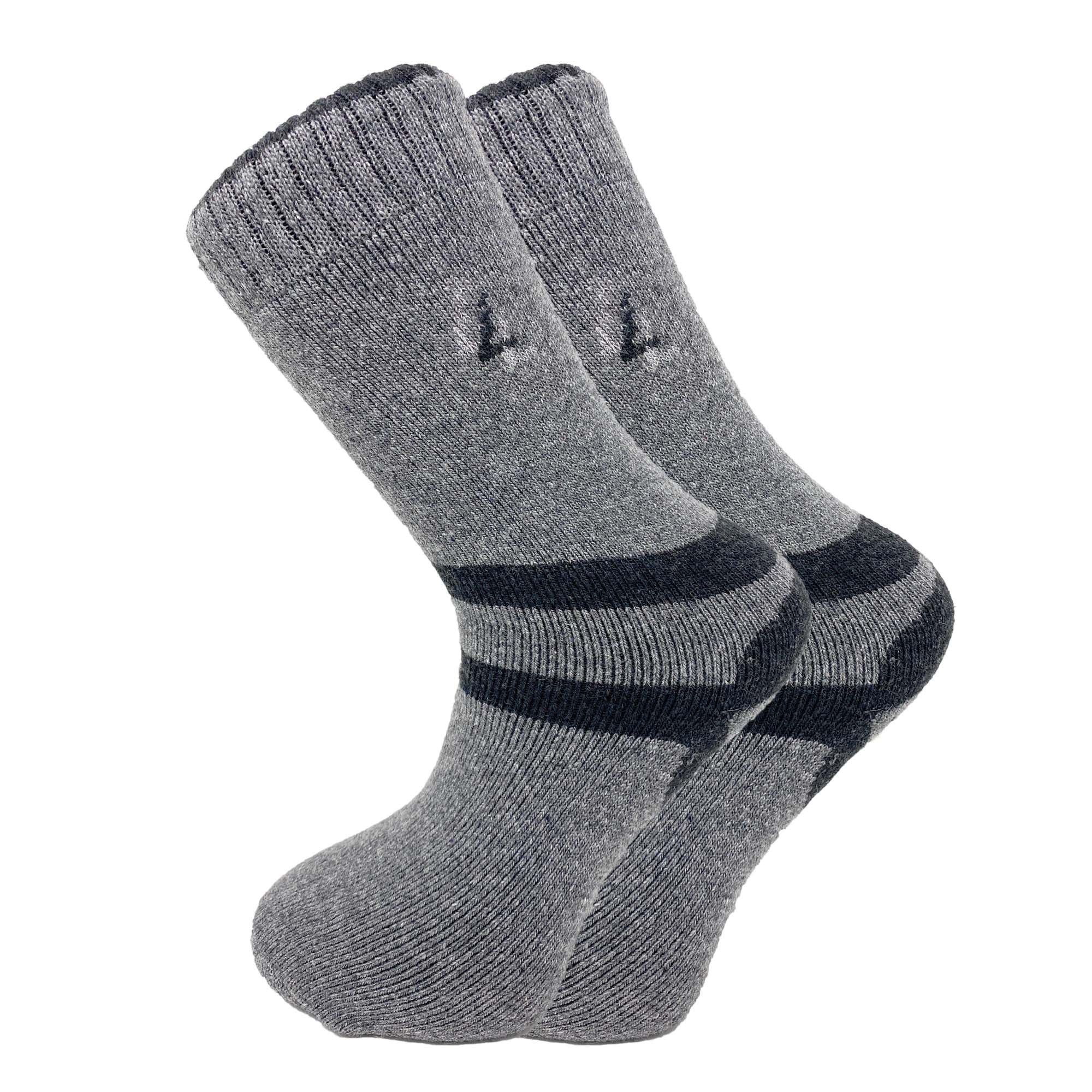 3 Pairs For Mens Heavy Duty Merino Lambs Wool Winter Thermal Socks Size 10-13 