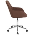 thumbnail image 4 of Flash Furniture Cortana Home and Office Mid-Back Chair in Brown Fabric, 4 of 4