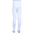 thumbnail image 4 of Ola Mari KID'S Full Ankle Length Solid Skinny Leg Cotton Leggings, 4, White, 4 of 4