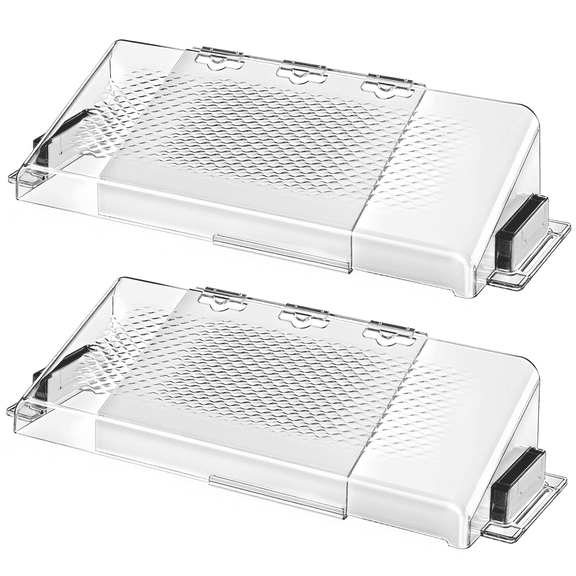 Magnetic Air & Heat Vent Deflector, 8.5"-15.5" Adjustable, Made of Shatterproof PC, for Vents, Sidewall and Ceiling Registers, 2 pack