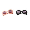 thumbnail image 4 of 2 gafas de sol redondas con protección UV400 para bebés, niños y niñas con dibujos animados Rosa claro + negro, 4 of 6