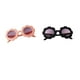 thumbnail image 4 of 2 gafas de sol redondas con protección UV400 para bebés, niños y niñas con dibujos animados Rosa claro + negro, 4 of 6