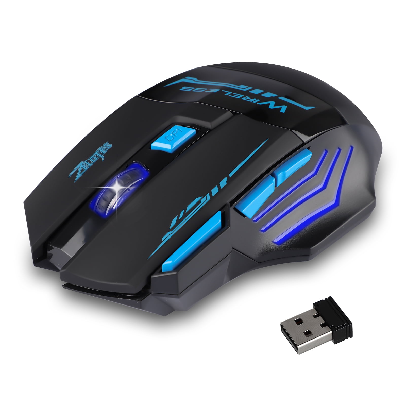 Wireless Gaming Mouse [Fire Button] - LED Backlit Wired Gaming Mouse