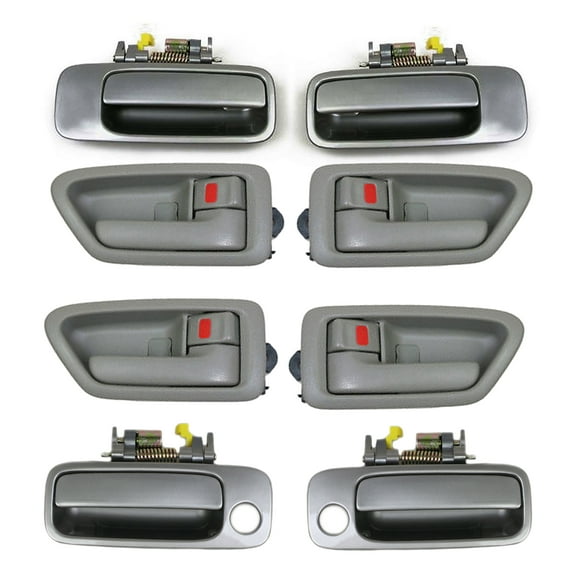 Brand NEW For 1997-2001 Toyota Camry Outside Gray 1B2 and Inside Sage Door Handle 8PCS Set 97 98 99 00 01