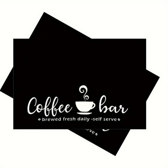 4 Pieces 12" x 18" Rubber Backed Dish Drying Mat for Counter, Absorbent & Hide Stain Coffee Bar Mat, Non Slip Under Coffee Maker Pad for Countertop Espresso Machine Station Accessories